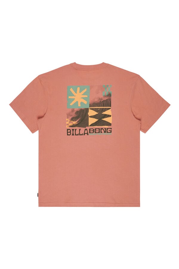 Billabong T-shirt manga curta borgonha