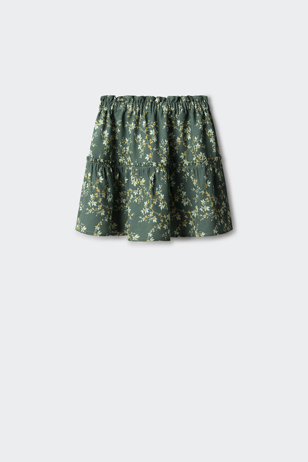 Springfield Kids Saia flores para menina verde