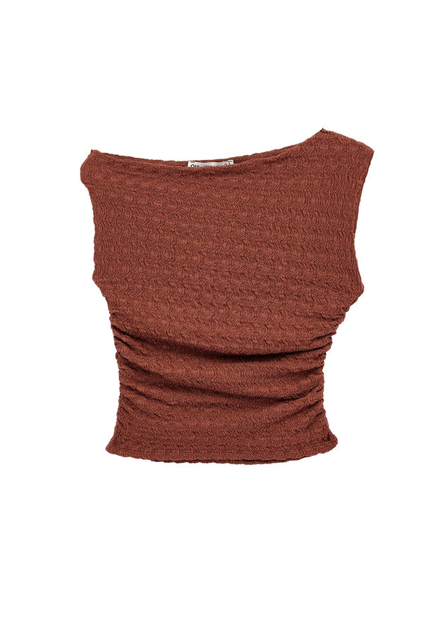 Koton Blusa drapeada cintada cru