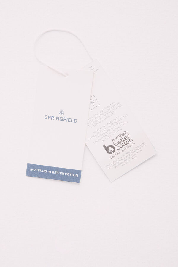 Springfield Jersey bloque color texto gris