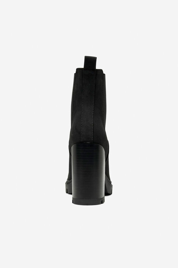 Only Botins de salto alto Chelsea preto