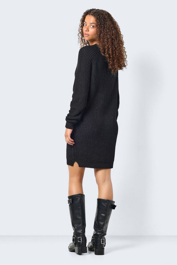 Noisy May Vestido curto de malha  preto