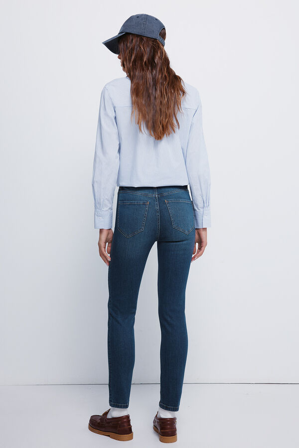 Springfield Cal&ccedil;a jeans slim cropped azul