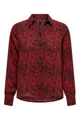 Only Camisa estampada animal print rojo