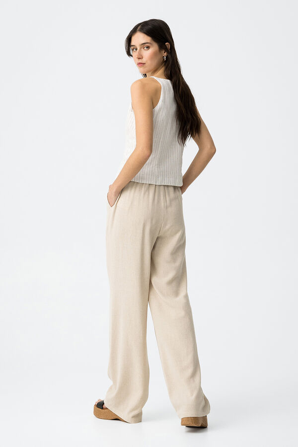 Tiffosi Pantalones fluidos nude