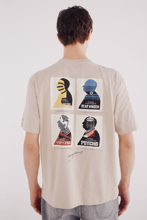 Springfield Camiseta Alfred Hitchcock beige