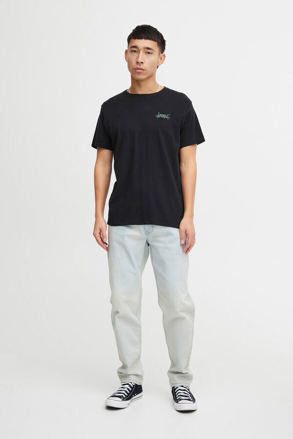 Blend T-shirt Manga Curta - Print Costas preto