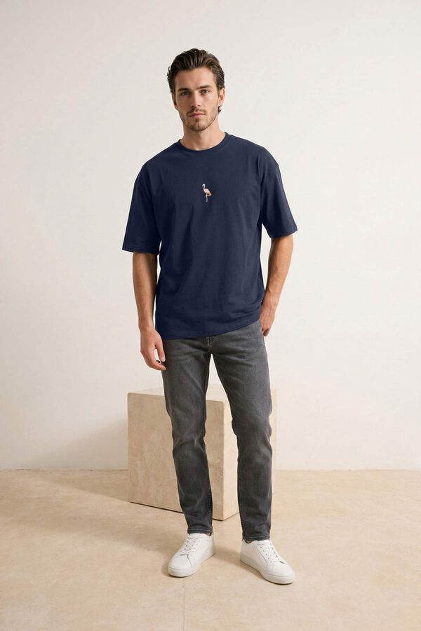 Trendyol T-shirt oversize de manga curta azul