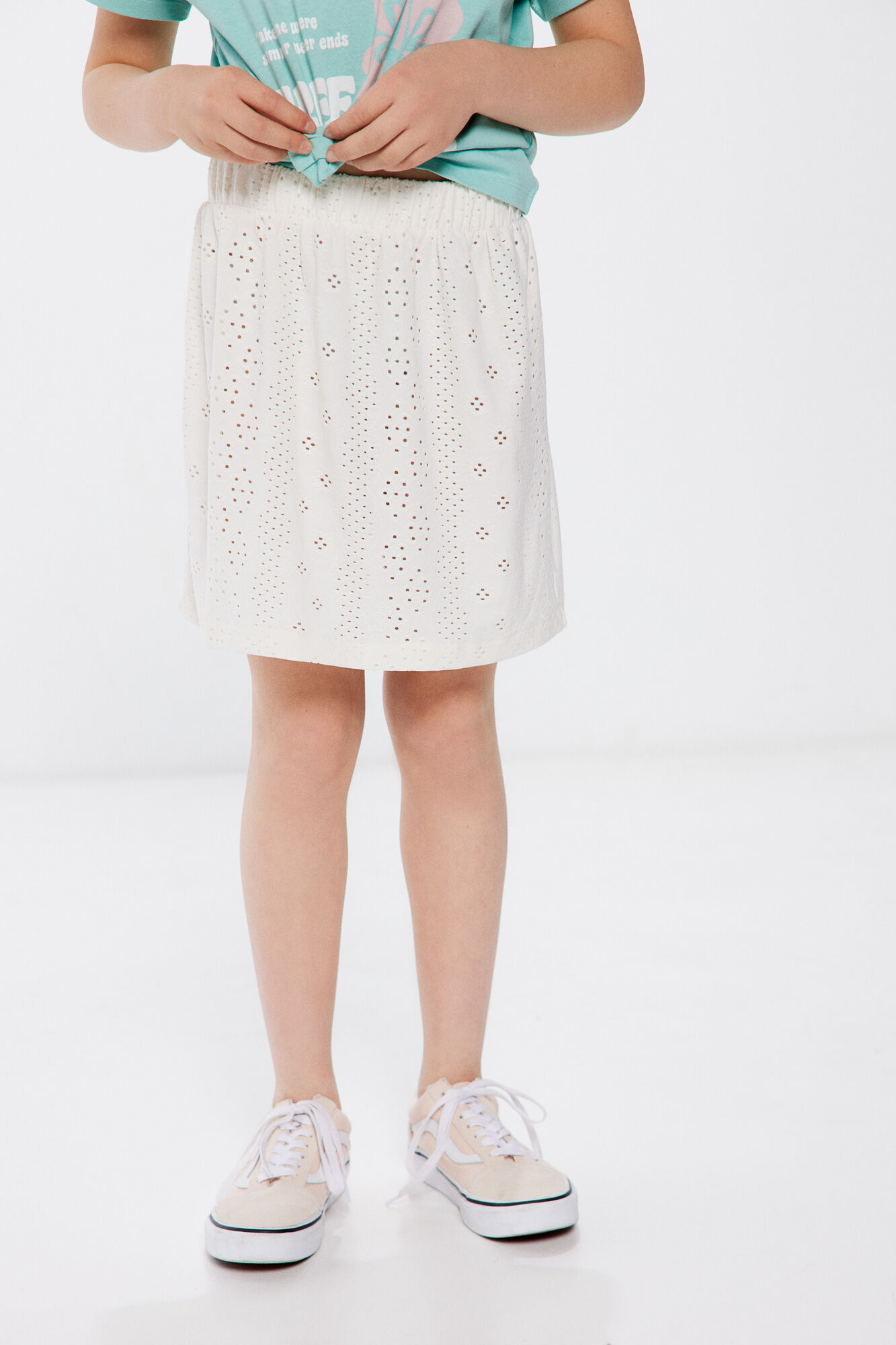 Springfield Kids Saia bordado su&iacute;&ccedil;o menina