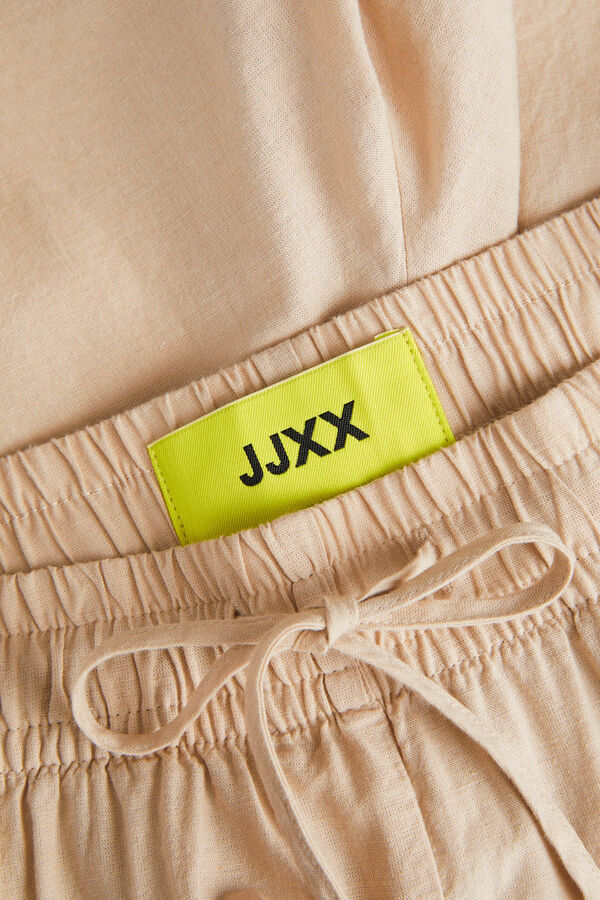 Jack & Jones Short de lino beige