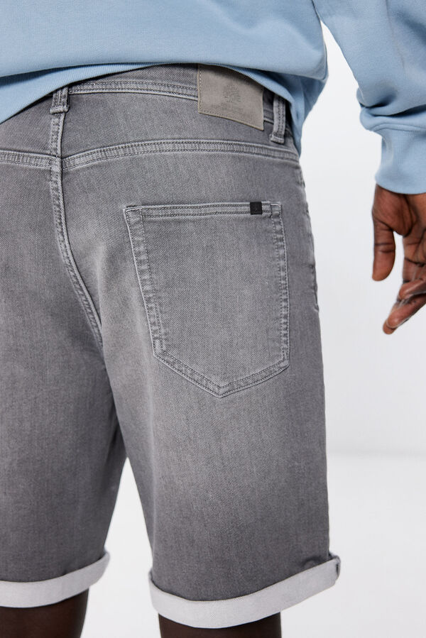 Springfield Bermuda vaquera slim fit gris