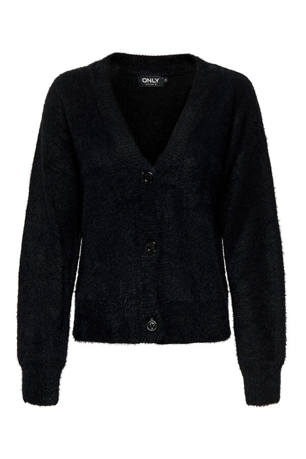 Only Cardigan con botones negro