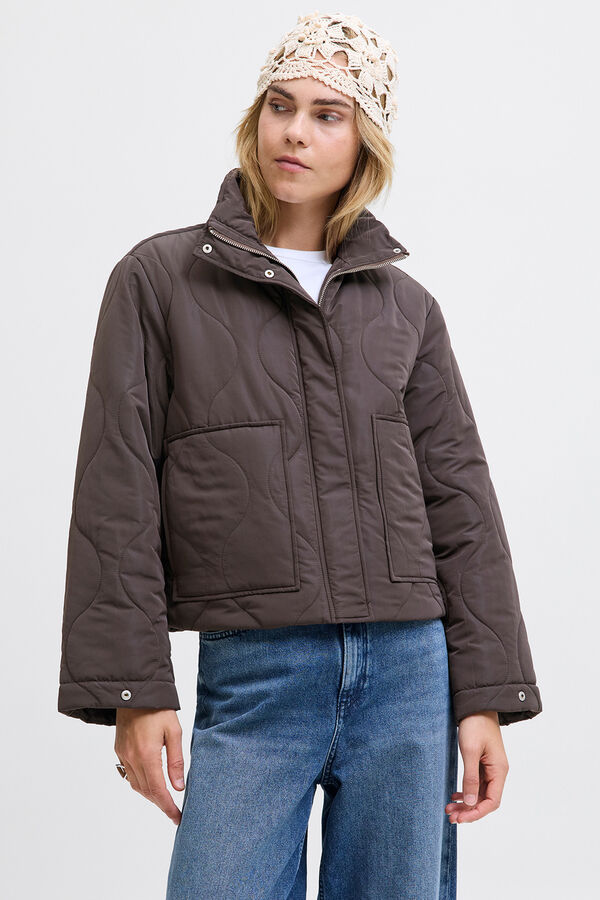 Jack & Jones Blus&atilde;o acolchoada castanho