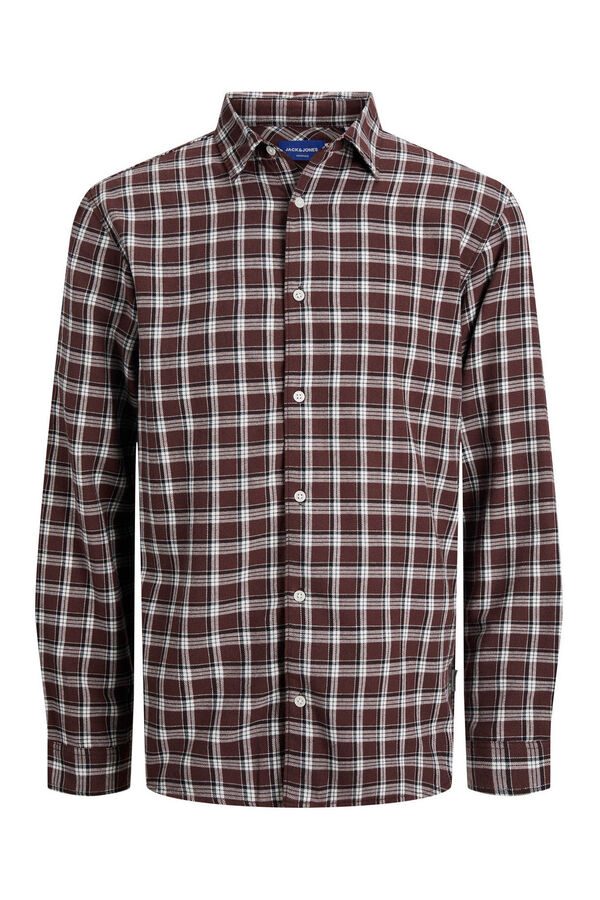 Jack & Jones Camisa de flanela xadrez vermelho