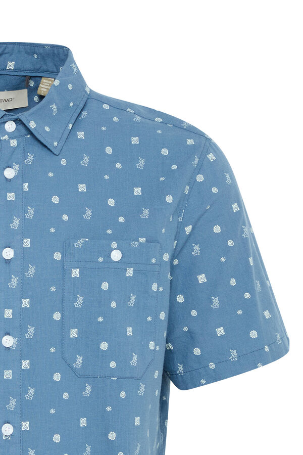 Blend Camisa de manga curta BHace    azul