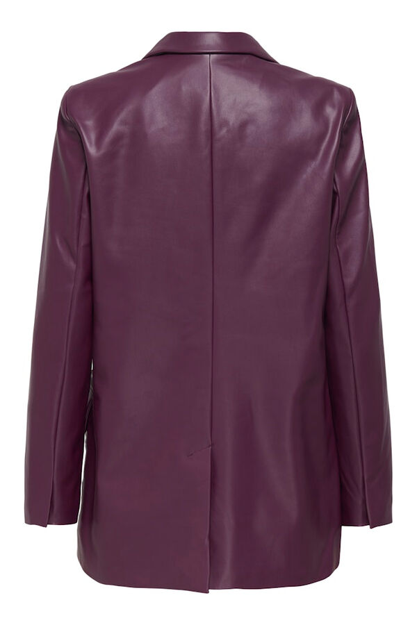 Only Blazer trespassado de couro vegano rosa
