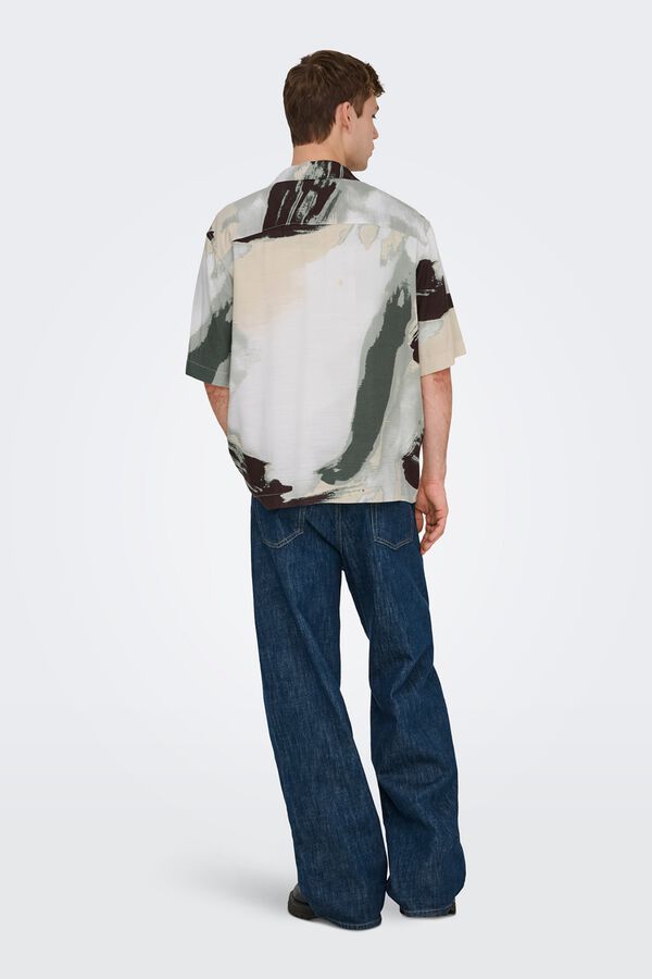 Only & Sons Camisa de manga curta branco