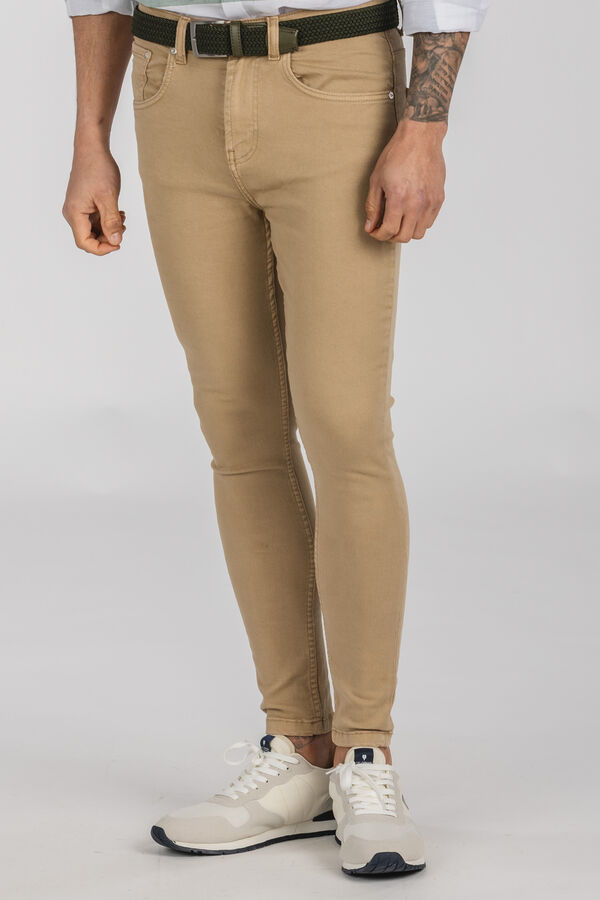 Celopman Cal&ccedil;as 5 Bolsos Skinny  vison