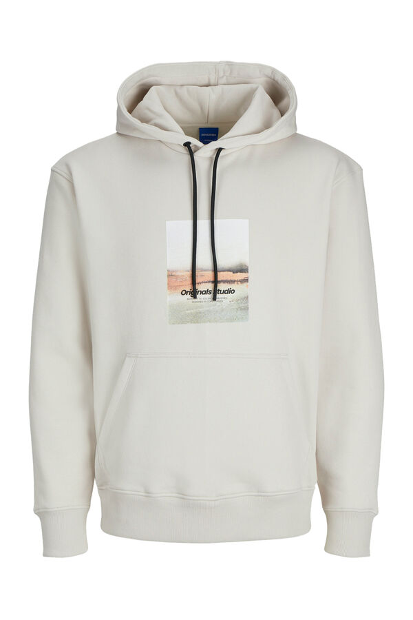 Jack & Jones Moletom com capuz e Sweatshirt descontraído cinzento