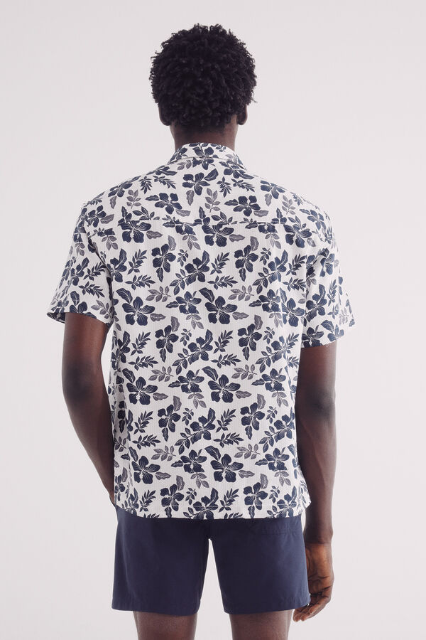 Springfield Fato de banho liso azul