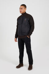 Brave Soul Jersey de punto acolchado marr&oacute;n