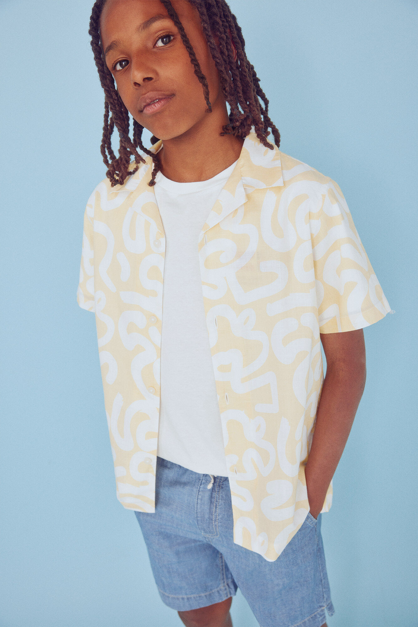 Springfield Kids Camisa geometrica ni&ntilde;o