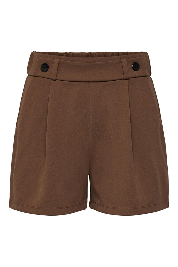 JDY Short botones marrón
