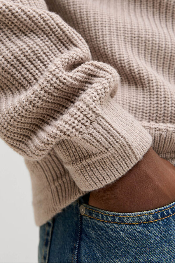 Jack & Jones C&aacute;rdigan b&aacute;sico cuello pico gris