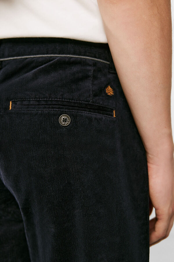 Springfield Chino micro pana azul