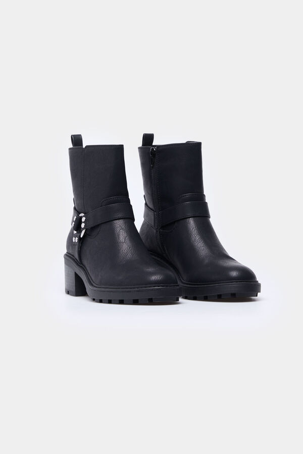 Springfield Bot&iacute;n biker preto