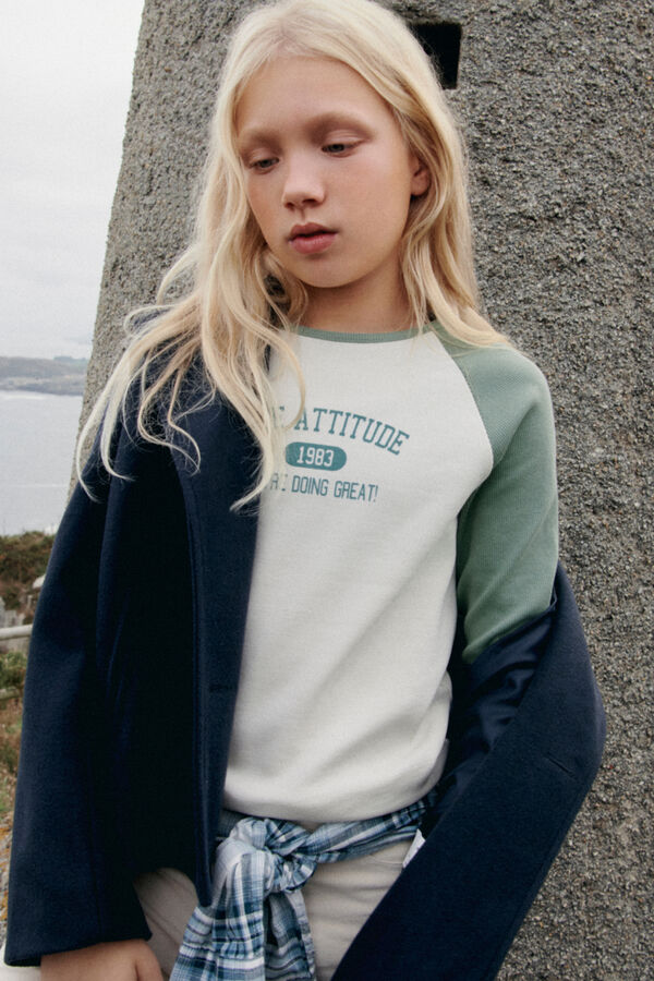 Springfield Kids Camiseta manga comprida branco