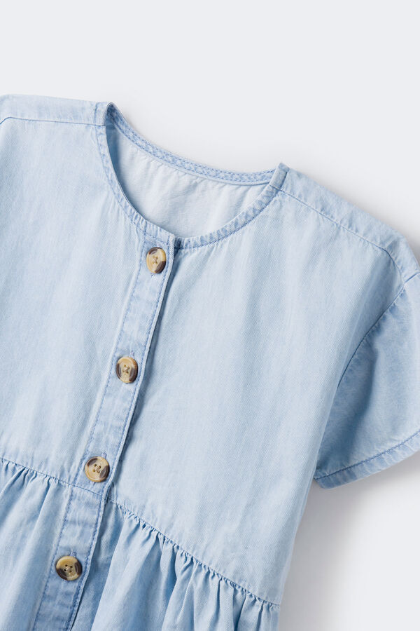 Springfield Kids Vestido denim ligero ni&ntilde;a azul
