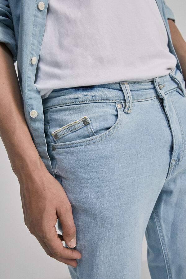 Springfield Jeans ligero slim lavado muy claro azul royal