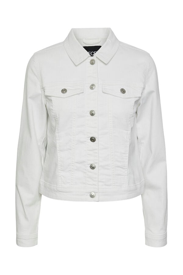 Pieces Chaqueta vaquera blanco