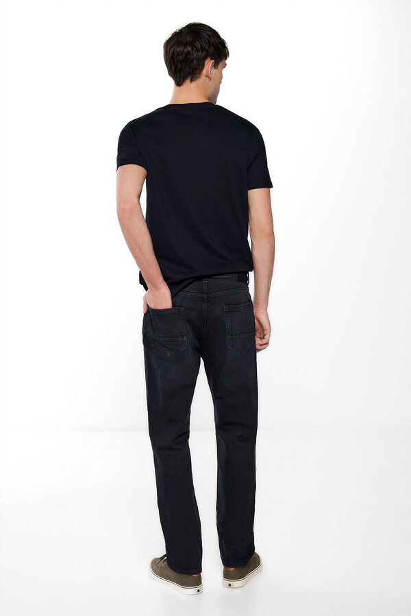 Springfield Jeans regular negro lavado gris