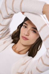 Springfield Cardigan largo abierto nude