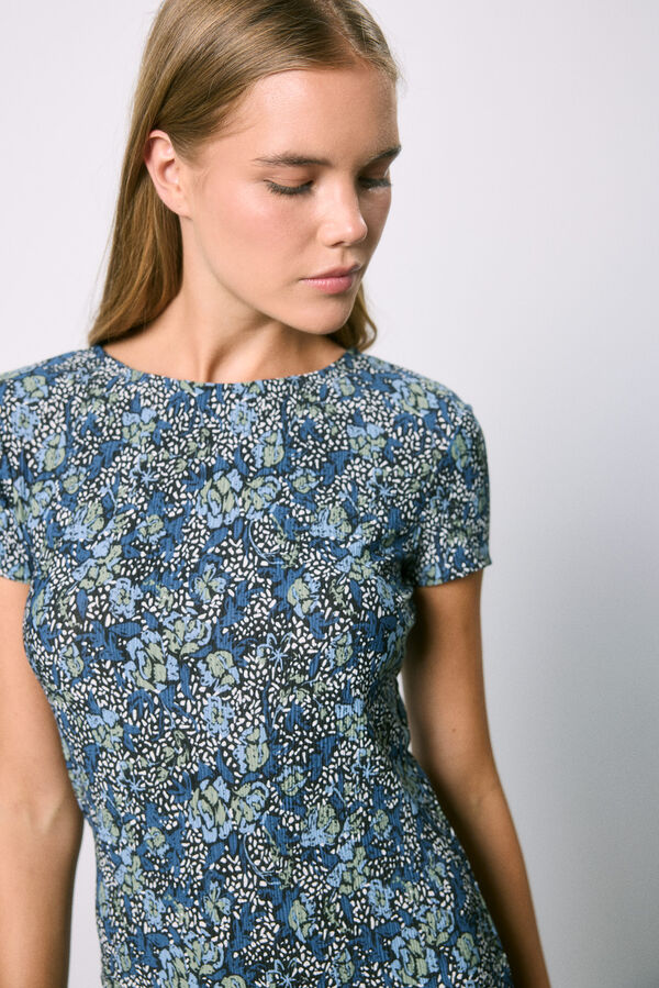 High Spirits Vestido Bouquet azul