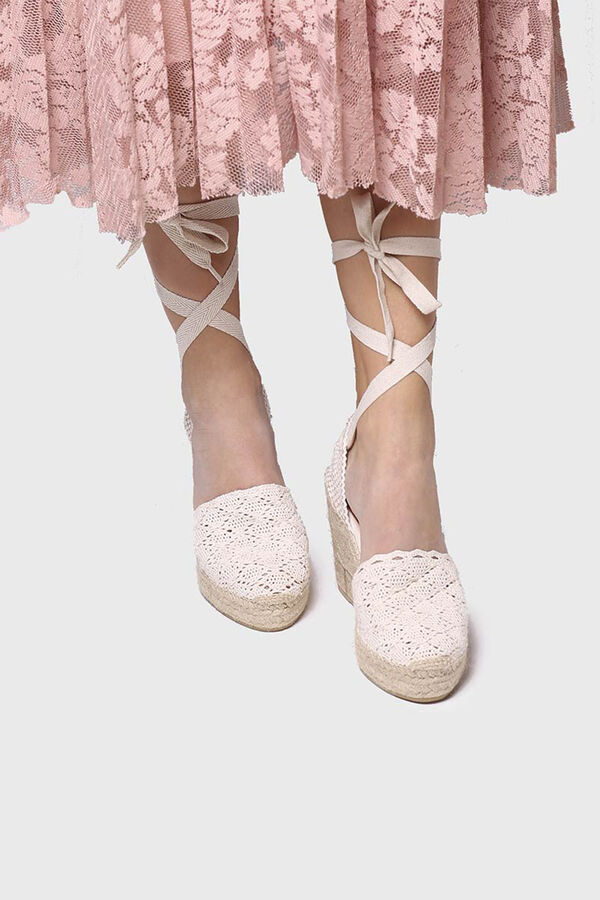 Toni Pons Alpargata valenciana crochet de cordones - MARTINA marfil