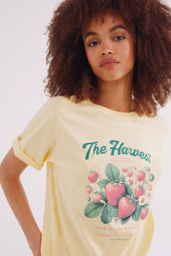 Springfield Camiseta "The Harvest" amarillo