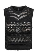 Only mangas de crochet preto