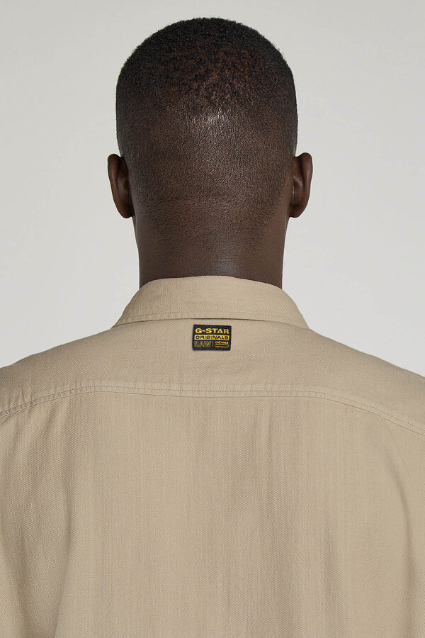 G-STAR Camisa de manga comprida com bolsos  bege
