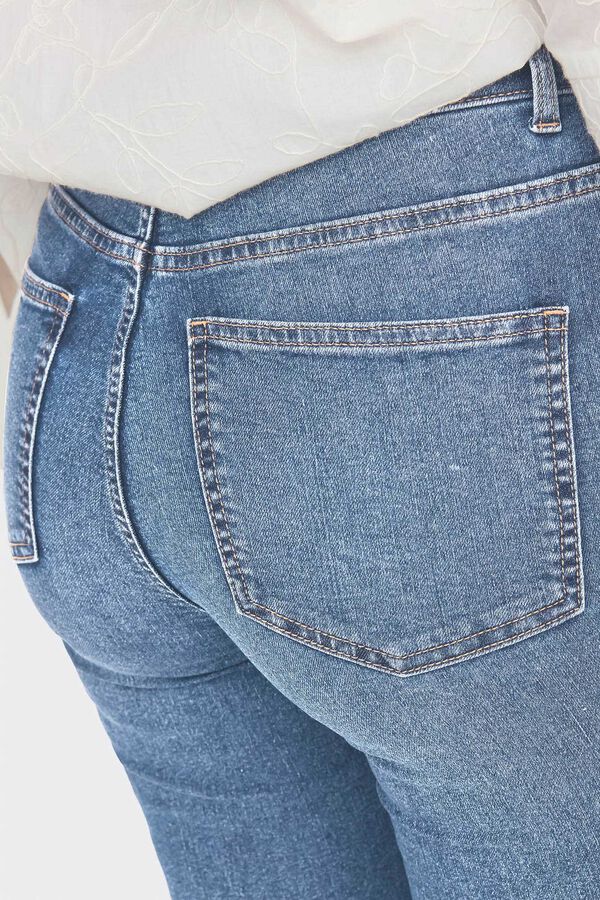 JDY Jeans Skinny Tiro Alto azul