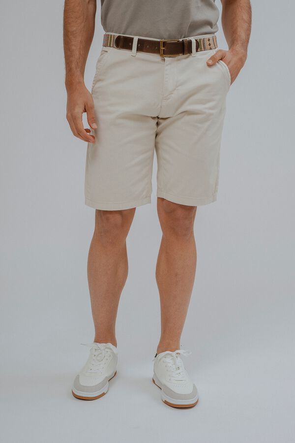 Celopman Bermuda b&aacute;sica chino marfil