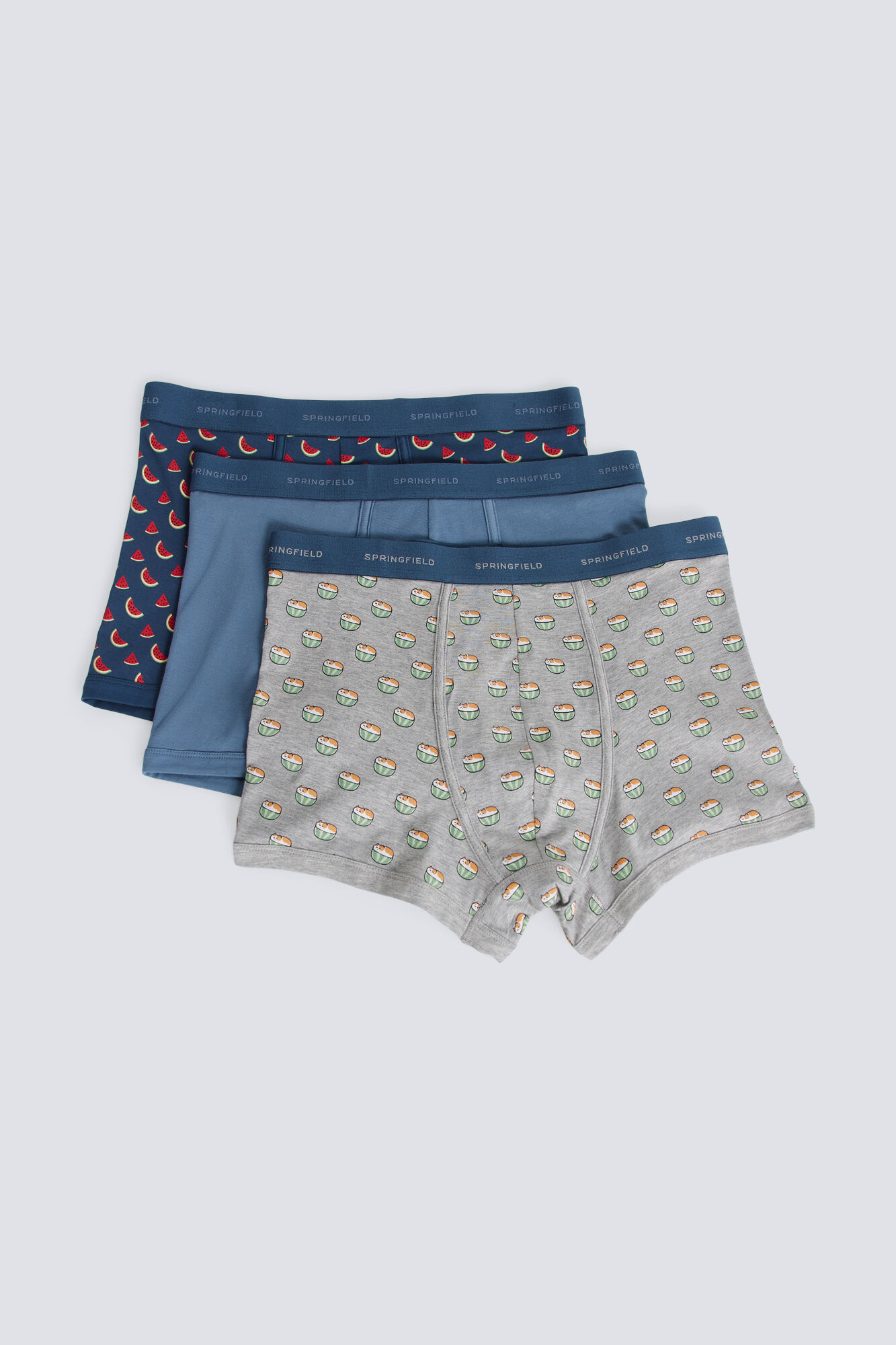 Springfield Pack 3 boxers com melancias