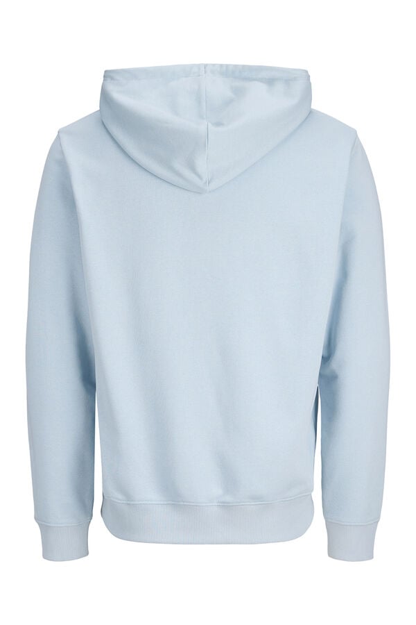 Jack & Jones Sudadera capucha algod&oacute;n suave azul