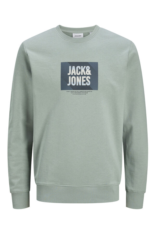 Jack & Jones PLUS Sweatshirt Plus com ajuste padrão verde