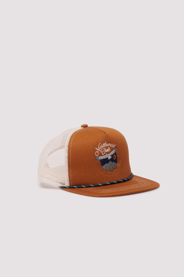 Springfield Gorra visor plano bordado naranja