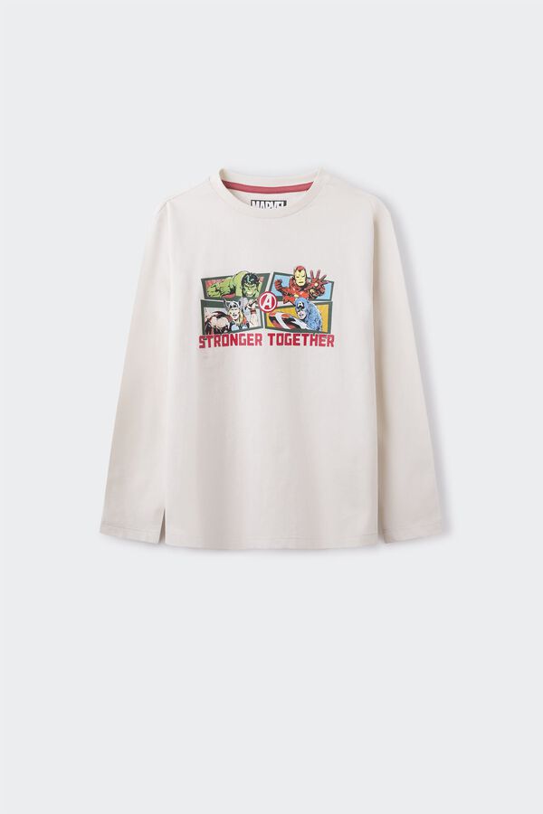 Springfield Kids T-shirt Avengers menino bege