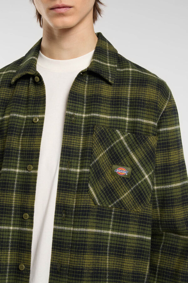 Dickies Camisa de cuadros The Forest blanco
