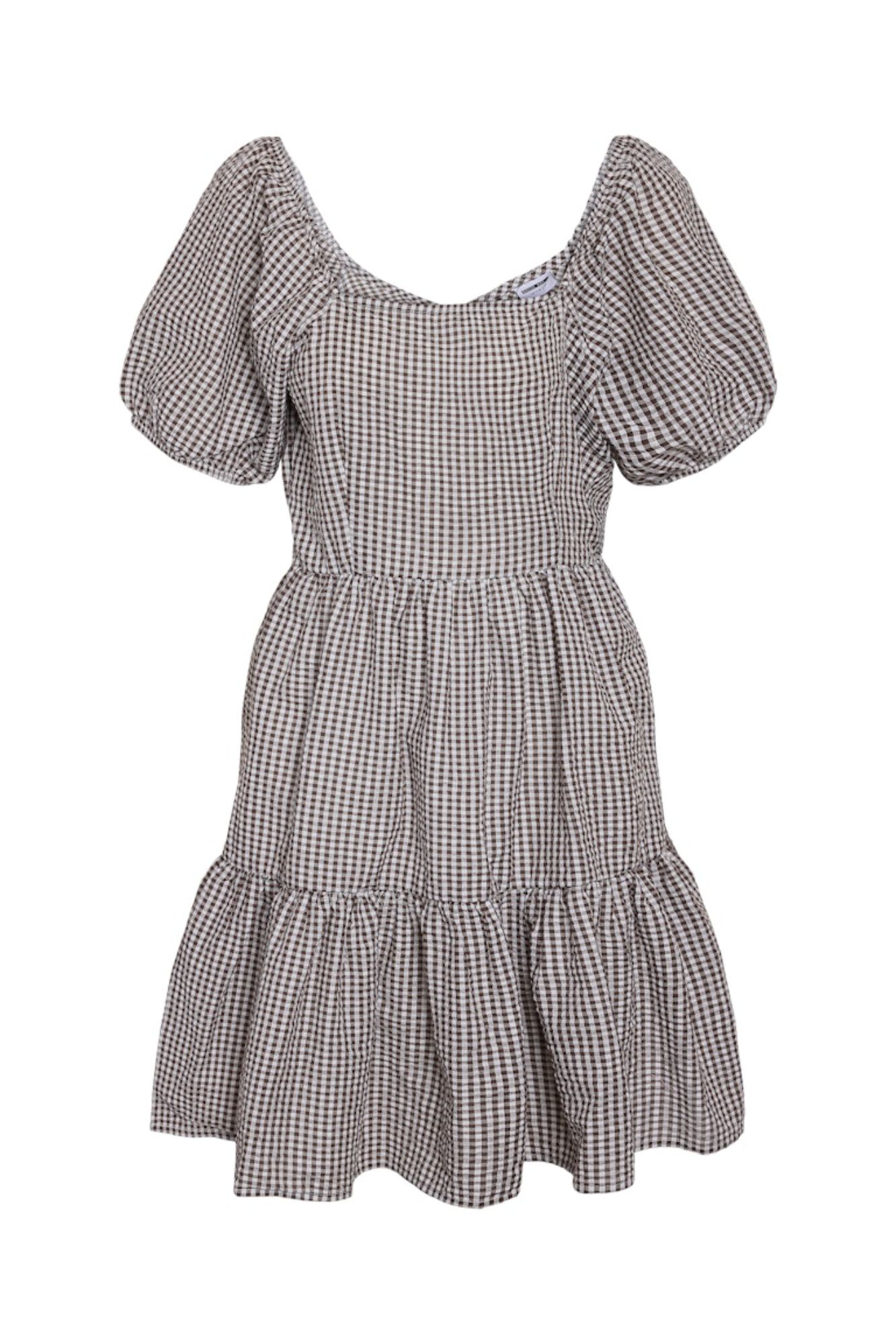 Noisy May Vestido curto com la&ccedil;ada nas costas